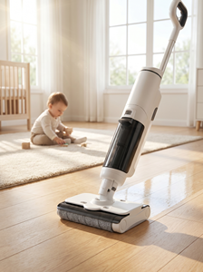 Cordless Stick Vacuum <b>Cleaner</b> with Digital Display White Portable Handheld Vacuum <b>for</b> Carpet Sofa Car Cleaning - Product Image 4