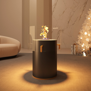 Chimenea de <span class=keywords><strong>Bioetanol</strong></span> Esférica de Lujo, Chimenea de Acero Inoxidable con Llama Real para Decoración de Sala de Estar, Hotel o Villa - Product Image 4