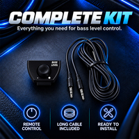 Bouton de commande universel pour amplificateur de voiture avec câble long pour système audio de subwoofer