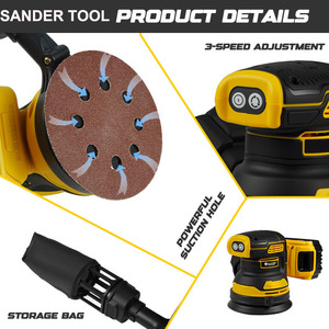 Herramientas Eléctricas Portátiles, Herramientas Eléctricas Inalámbricas, Lijadoras Profesionales, <span class=keywords><strong>Lijadora</strong></span> de 8000 RPM, Máquina Pulidora para Madera - Product Image 4