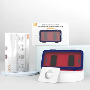 핫 세일 방수 안티-안개 360 도 회전 민감한 터치 스크린 욕실 전화 케이스