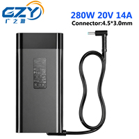 Pengisi Daya Adaptor AC 20V 14A TPN-CA26 TPN-LA27 280W Asli untuk HP OMEN 16-k0033dx 16.1 "4.5*3.0MM Kabel Catu Daya Pin
