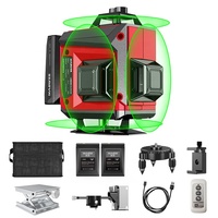 Niveau laser 360° pour la construction, haute qualité, horizontal et vertical, niveau laser 4D 16 lignes