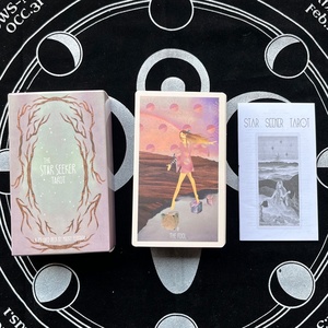Cartes de tarot personnalisées en version anglaise de grande taille 7*12cm avec manuel en papier, cartes <span class=keywords><strong>oracle</strong></span> dans une boîte colorée - Product Image 4