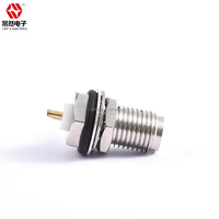 8HEX niquelado para SMA hembra microstrip RF conectores coaxiales 50ohm pared recta conexión a tierra 1P microondas electrónico