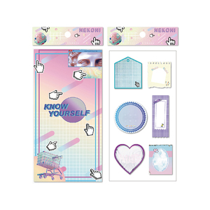 Autocollants pour Scrapbook nekri 2 pièces, étiquette esthétique originale, décoratif, pour journal à Double main - Product Image 6