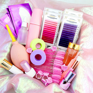 Abonnie Glue Primer Bonder Kits Kit de práctica de entrenamiento profesional Lash Staff Starter Lashes Juego de maquillaje para extensión de pestañas - Product Image 5