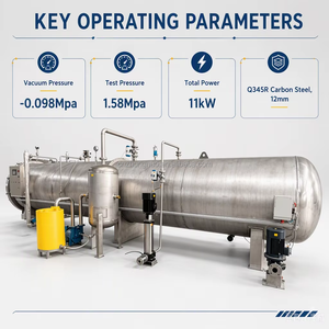 <span class=keywords><strong>Autoclave</strong></span> industriel pour le traitement du <span class=keywords><strong>bois</strong></span> avec chambre d'imprégnation sous vide haute pression et construction robuste - Product Image 4