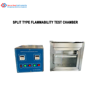 ISO 3795 ASTM D5132 bölünmüş tip yanıcılık Test odası alev geciktirici Test ekipmanı dikey yanma Test odası - Product Image 2