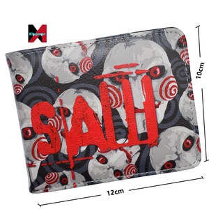 Nueva llegada de la película de dibujos animados <span class=keywords><strong>Saw</strong></span> Monedero corto con bolsillo para monedas - Product Image 2