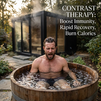 Ensemble HomeSpa Vitality : Sauna à vapeur et bain froid pour le bien-être quotidien, certifié CE