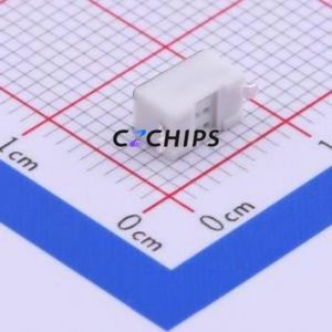 1TS002B-2700-4300-CT Tactile Switch SMD,6x3.5mm Switch Single Pole Single Throw Rectangle Button 2.7N Vertical Mount - Product Image 2