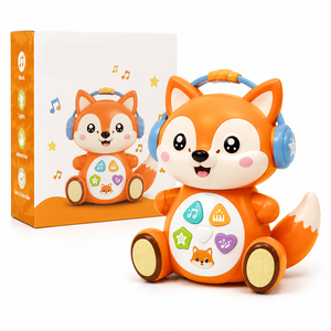 Fabricante de Juguetes Educativos de Plástico Personalizables OEM, Venta al por Mayor de Juguetes Musicales Eléctricos para Bebés, Juguete Robot Interactivo de Aprendizaje - Product Image 2