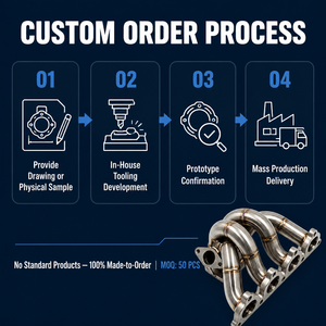 Performance Modified 304 Stainless Steel <strong>Tuning</strong> Exhausted Systems T3 <strong>T4</strong> Turbo Manifold Custom Service Only - Product Image 4