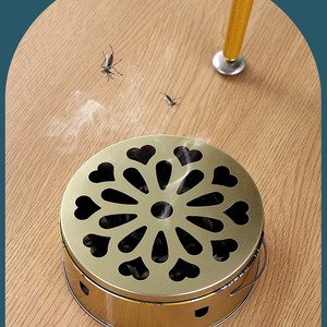 Stainless Steel Mosquito Coil Box With Lid Large Fireproof <b>Holder</b> For Mosquito And Insect <b>Control</b> Durable Design - Product Image 5