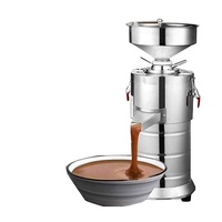 Machine à broyer les noix à faible bruit, automatique, compacte, pour la fabrication de tahini, beurre de cacahuète, noisettes, fèves de cacao, moulin colloïdal