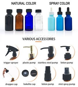 Orden <span class=keywords><strong>urgente</strong></span> Gran capacidad 1000ml Botellas de aceite esencial de vidrio Ámbar 32oz Boston Botella redonda con tapa - Product Image 5