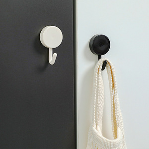 Round Wall <b>Hooks</b> <b>Plastic</b> Strong Adhesive Multi Color Door Wall Coat Hanger <b>Hook</b> For Home Bedroom Kitchen Bathroom Use - Product Image 3