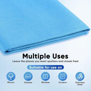 VANTUR Chiffonnette en microfibre pour vitres 300GSM 40x40cm, sans traces, séchage rapide, non pelucheuse, absorbante, pour le detailing et le polissage des vitres et miroirs de voiture - Product Image 4