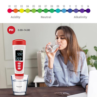 Testeur de pH et de température ATC 3-en-1 pour le lait, l'eau potable, l'hydroponie, grand écran LCD