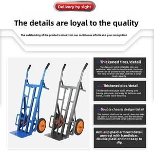 Fabricant de gros Tiger <span class=keywords><strong>Cart</strong></span> Plate-forme de charrette à deux roues Chariot à outils logistique pour entrepôt d'usine Manutention agricole - Product Image 3