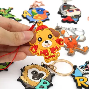 Custom 3d Soft Pvc Keychain/ Soft Rubber Keychains / Silicone Keyring