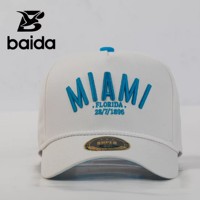 Gorra de 5 Paneles de Lona de Algodón Bordada con el Logotipo de los Ángeles de Nueva York, Miami, Brooklyn, EE. UU., Ajustable, Unisex, Informal, para Playa, Ciclismo y Actividades al Aire Libre