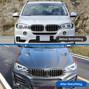Kit de protección de fibra de carbono para la cubierta del motor, modificación y actualización para BMW X5 X6, modelos F15 F16 2013-2019 - Product Image 2