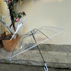 Activités de <span class=keywords><strong>mariage</strong></span> en plein air personnalisé parapluie transparent fort parapluie transparent avec logo personnalisé - Product Image 2