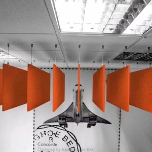 Panneaux de <span class=keywords><strong>plafond</strong></span> acoustiques haute densité pour l'<span class=keywords><strong>isolation</strong></span> phonique des plafonds, avec un design moderne personnalisable et des solutions de modèles 3D - Product Image 1