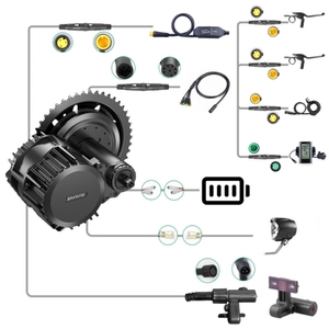 Para BAFANG 48V 750W Kits <span class=keywords><strong>de</strong></span> motor <span class=keywords><strong>de</strong></span> accionamiento medio Hot 800s Ebike Kits <span class=keywords><strong>de</strong></span> conversión BB Tamaño del eje 68mm 100mm Pantalla C961 SW102 Electric Bicy - Product Image 1