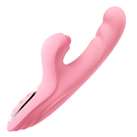 4-in-1 Stoßender G-Punkt-Vibrator mit Klitoris-Stimulation und Heizfunktion, 10 Geschwindigkeiten, IPX6 Wasserdicht, USB-Aufladbar, Silikon-Erwachsenen-Sexspielzeug