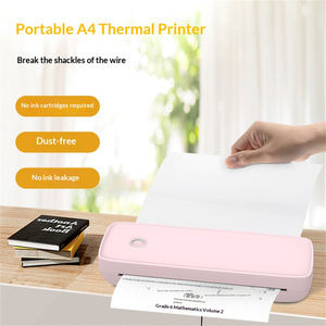 Imprimante thermique portable sans fil A80 A4, mini imprimante de bureau, 2600mAh, Bluetooth, étiquettes, maison, bureau, enseignement, impression à une touche - Product Image 3
