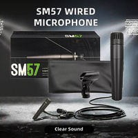Microphone filaire SM57 avec garantie de 3 ans, tension d'entrée 110-240V, câble de données inclus
