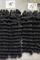 Lots de Cheveux Naturels Humains en Gros, Tissage Ondulé, Cheveux Remy Vierge Bruts Cambodgiens, Brésiliens, Indiens, Vietnamiens
