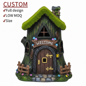 <span class=keywords><strong>Maison</strong></span> de fée en résine en forme de pomme personnalisée, statue solaire de jardin, mini-<span class=keywords><strong>maison</strong></span> décorative d'extérieur pour la <span class=keywords><strong>maison</strong></span>, la cour et le paysage - Product Image 2