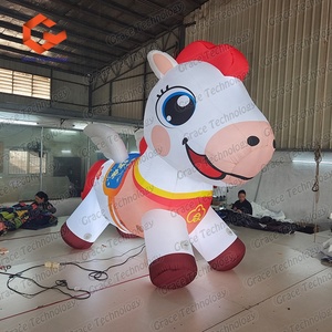 Mascota Inflable de Dibujos Animados Personalizada del Año Nuevo del Caballo para el Festival de Primavera, Fiesta o Evento, Poni y Caballo Inflables - Product Image 6