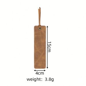 Custom Pu Leather Page Marker Retro <b>Bookmark</b> Book Clip Promotion <b>Gift</b> for Customer - Product Image 5