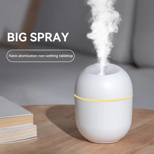 Humidificador <span class=keywords><strong>de</strong></span> pulverización <span class=keywords><strong>de</strong></span> recarga <span class=keywords><strong>de</strong></span> agua USB <span class=keywords><strong>de</strong></span> 220ML, luces <span class=keywords><strong>de</strong></span> colores, humidificador <span class=keywords><strong>de</strong></span> aire pequeño portátil súper antiniebla para el hogar, dormitorio, oficina, coche, cocina - Product Image 2