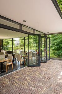 Porte pliante à cadre en aluminium haut de gamme personnaliser Double vitrage balcon/patio extérieur pour <span class=keywords><strong>rénovation</strong></span> résidentielle - Product Image 3