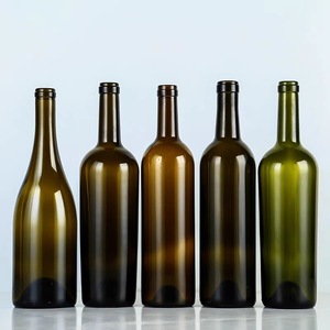 Botellas de Vino de Vidrio Marrón Oscuro y Borgoña Personalizadas de 750 ml - Selladas con Corcho, Impresión de Calcomanías, Reciclables, Etiqueta Privada, Venta al por Mayor - Product Image 2