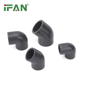Ifano PN16 PVC raccordo per tubo 90 gradi UPVC gomito Tee personalizzato tutte le dimensioni PVC raccordi UPVC - Product Image 4
