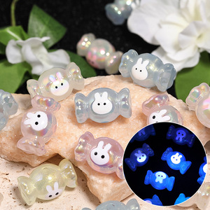 Lapin Résine Pendentifs Bracelets Lapin Bonbons Dessin Animé Acrylique Perles À La Main Diy Mobile Téléphone Chaîne Bijoux Accessoires - Product Image 3