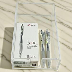 Acrylic Transparent Storage <b>Box</b> 23x14x6.5 Cm Minimalist Design Freestanding Desktop Organizer For Tissues <b>Books</b> - Product Image 1