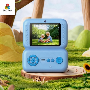 <span class=keywords><strong>Appareil</strong></span> <span class=keywords><strong>photo</strong></span> instantané DLC 4800W à double caméra 1080P avec flash intégré, écran respectueux des yeux, coque en silicone – Idéal pour les enfants - Product Image 1