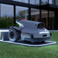 Tondeuse à gazon robotisée électrique sans fil, largeur de coupe de 24 cm, 0,22 acre, vision RTK+4-yeux, tondeuse à gazon avec cartographie automatique, 650 W