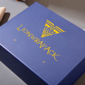 Campione gratuito di Lionwrapack, scatola di scarpe pieghevole con Logo personalizzato, imballaggio riciclabile ecologico - Product Image 4