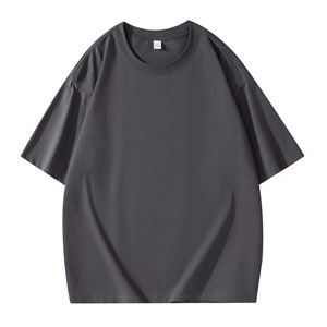 เสื้อยืดคอตตอน 100% หนัก 220 กรัม แบบสั่งทำพิเศษ OEM ODM ทรงโอเวอร์ไซส์ คอกลม แขนสั้น ไม่มีลาย พร้อมสกรีนโลโก้ - Product Image 6