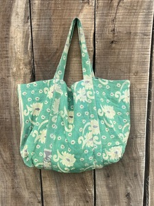 Bolsa de Mano de Tela Kantha de Algodón Premium, Bolso de Hombro Acolchado Artesanal, Sostenible, Reutilizable, para Compras, Playa, Picnic, Oficina - Product Image 3