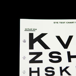 แผ่นทดสอบสายตาแบบแคนวาส ยี่ห้อ SHIHAI คุณภาพสูง สีขาว สำหรับทุกเพศทุกวัย - Product Image 4